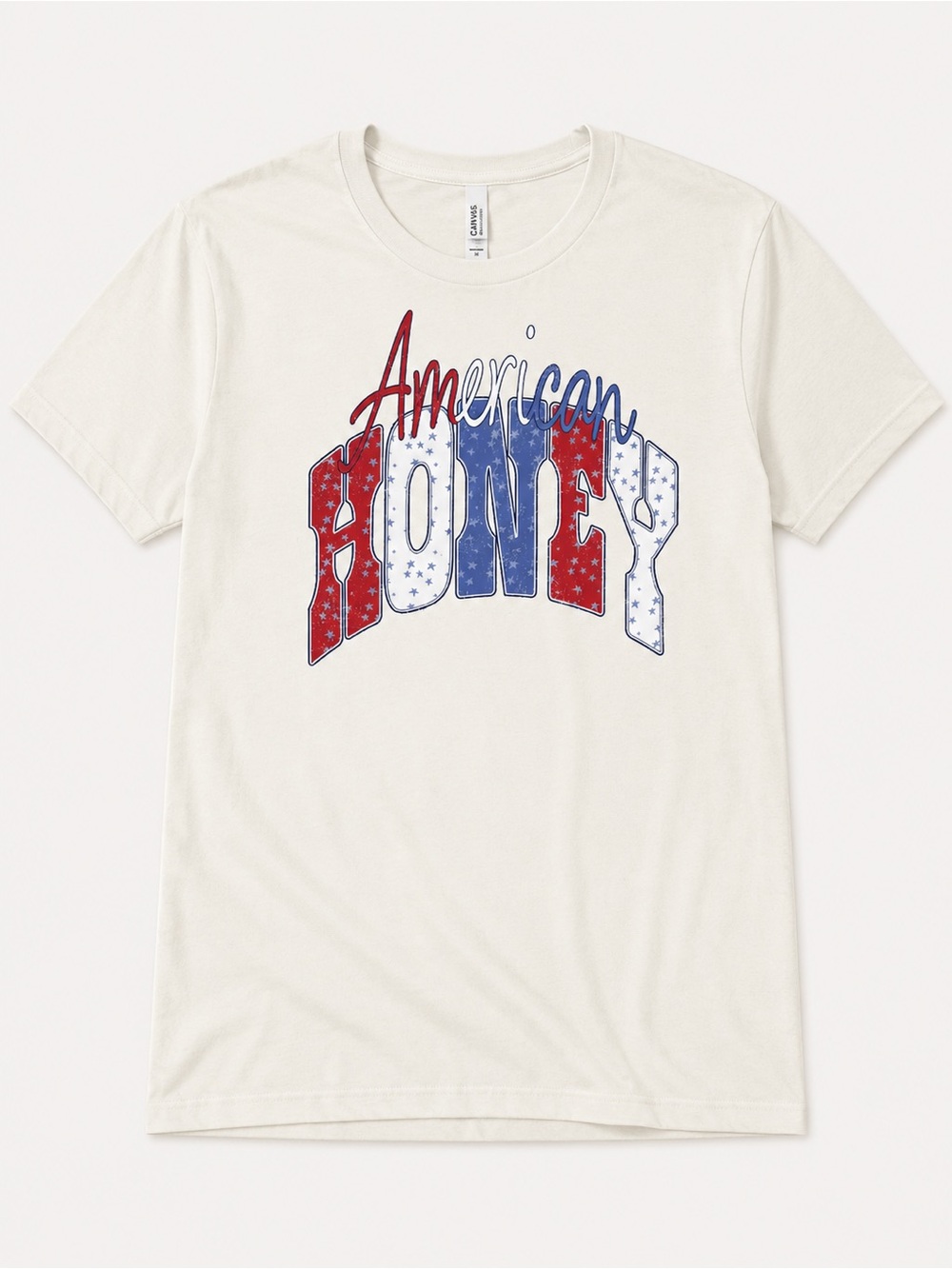 American Honey graphic tee - Bella Canvas vintage white